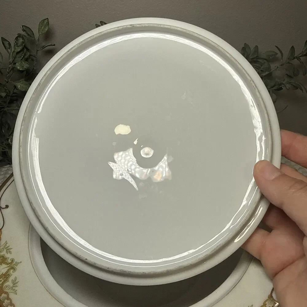 Imperial China Japan Covered Vegetable Bowl Tureen Floral Gold Serving Dish Vtg